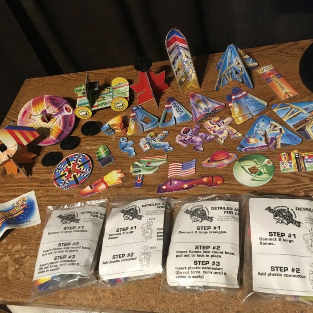 1991 1992 MCDONALDS HAPPY MEAL YOUNG ASTRONAUTS LOT SOME SEALED